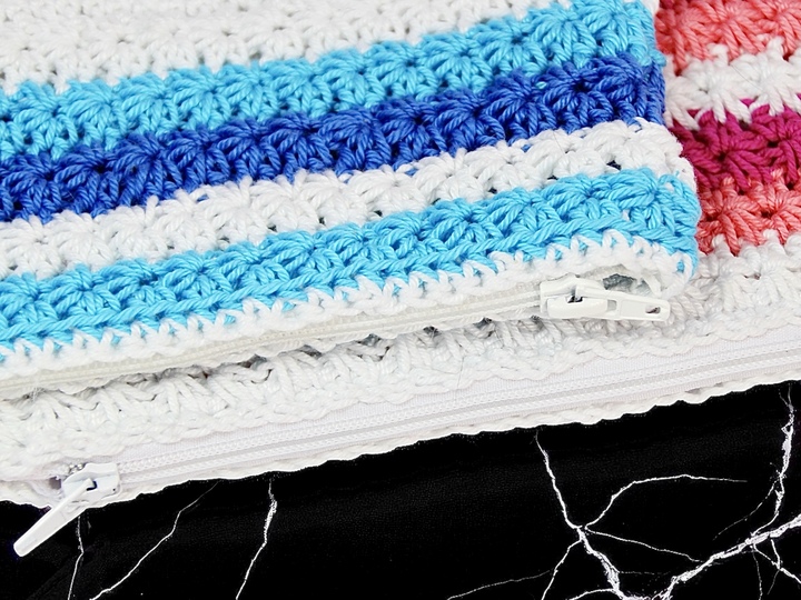 Beautytasche mit Zipper - Häkelanleitung