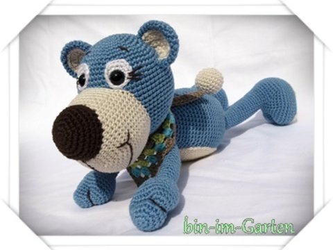 Leon`s blauer Teddybär - Häkelanleitung PDF