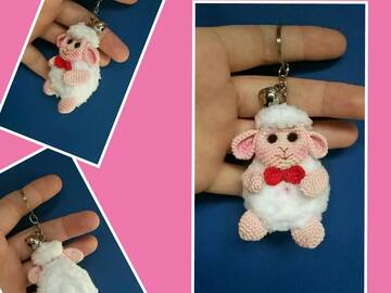 Amigurumi Schlüssel Anhänger Schaf PDF