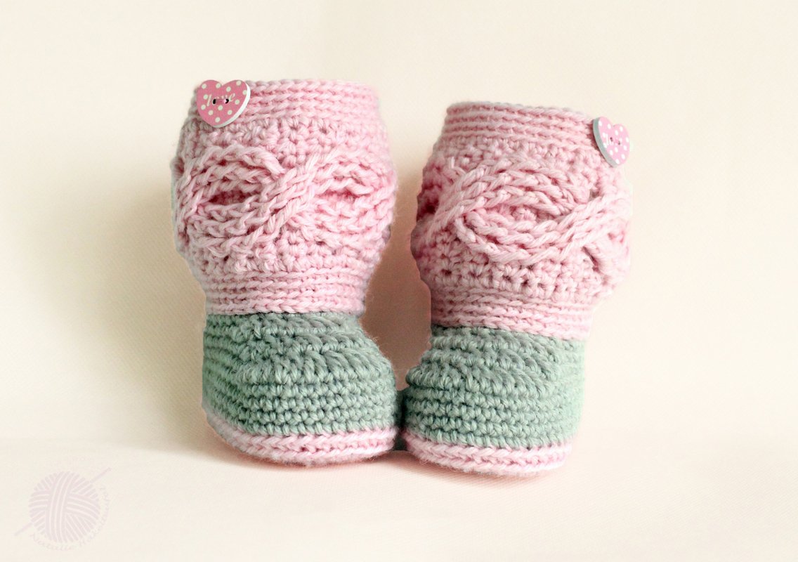 Babystiefel "Zöpfchen", Gr. 0-12 M. - Bild 2