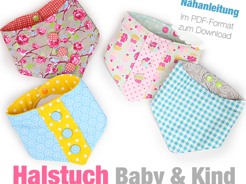 Nähanleitung Halstuch Baby & Kind