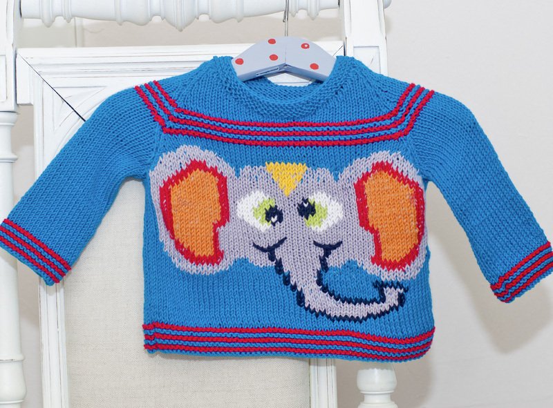Theo Taddles - Babypullover mit Elefantenmotiv