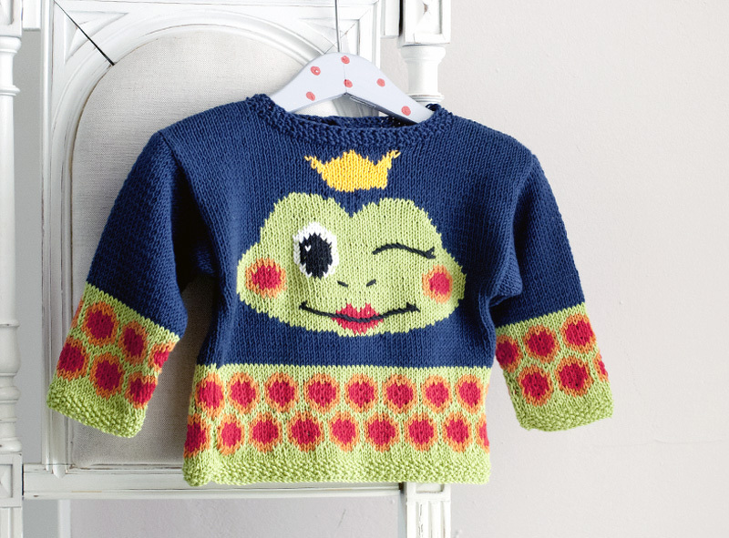 Willy Taddles - Babypullover mit Froschmotiv