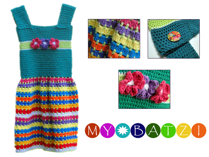 Häkelanleitung für Kleid SOMMERBLUME