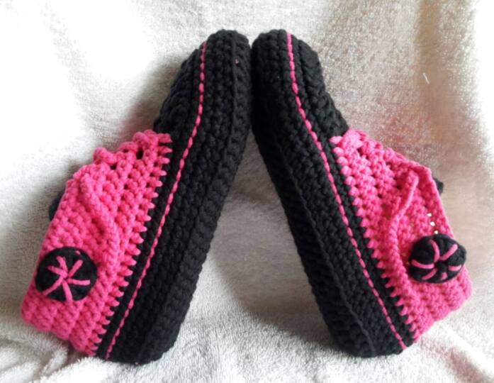 Häkelanleitung Sparpaket Hausschuhe, Turnschuhe Gr. 36/37, 38/39, 40/41