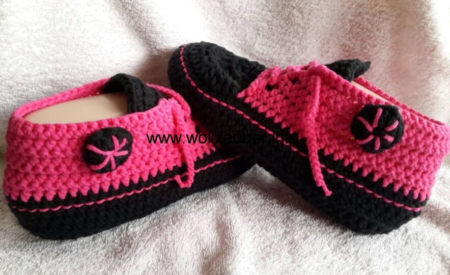 Häkelanleitung Sparpaket Hausschuhe, Turnschuhe Gr. 36/37, 38/39, 40/41