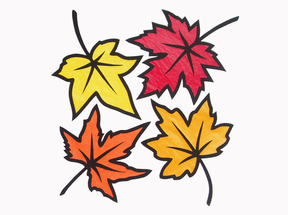 Fensterbild Herbstblätter – einfach – Bastelvorlagen mit Anleitung