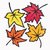 Fensterbild "Herbstblätter", einfach – Bastelvorlagen mit Anleitung