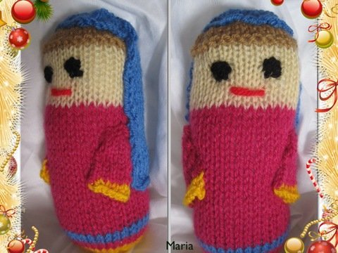 Strickanleitung Krippe Maria- auch für Anfänger