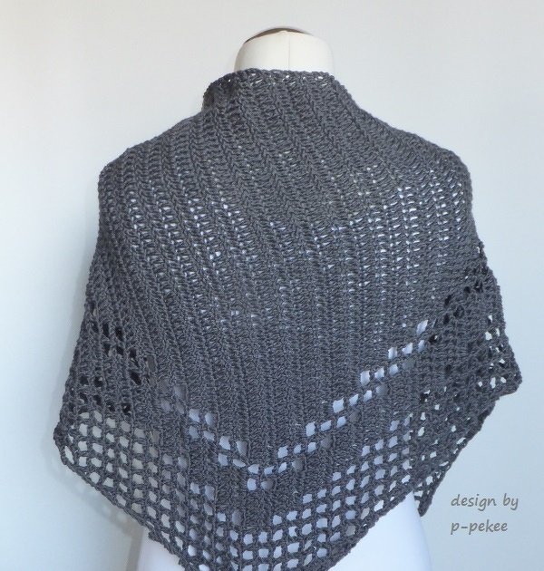 "Feenia" märchenhaftes Häkeltuch / Schal / Stola - Bild 3