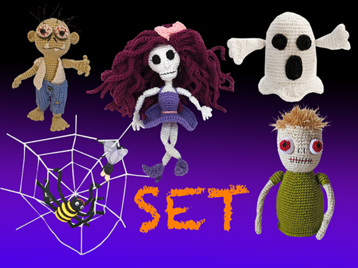 Amigurumi Grusel Horror Set Halloween Anleitung