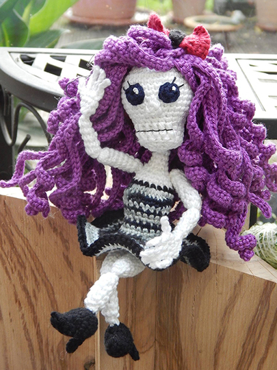  Skelett Häkelanleitung Grusel Amigurumi rockabilly