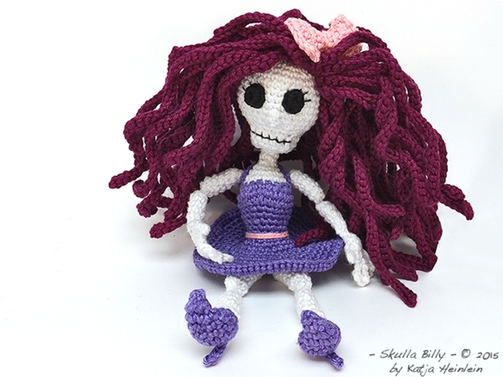  Skelett Häkelanleitung Grusel Amigurumi rockabilly