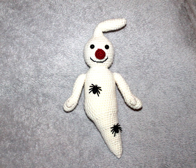 Ghost crochet pattern - spooky amigurumi Halloween, English & German