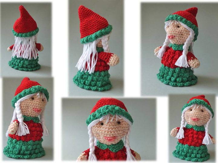 Weihnachtsfrau Amigurumi