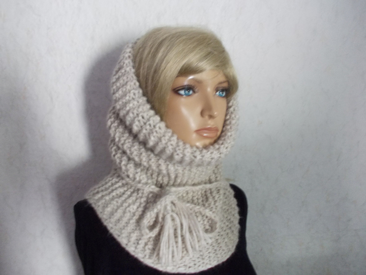 Strickanleitung für Rundschal, Schlauchschal mit Häkelband