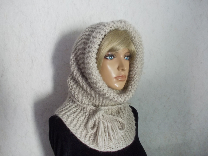 Strickanleitung für Rundschal, Schlauchschal mit Häkelband