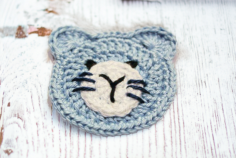 Cat applique crochet pattern - Image 3