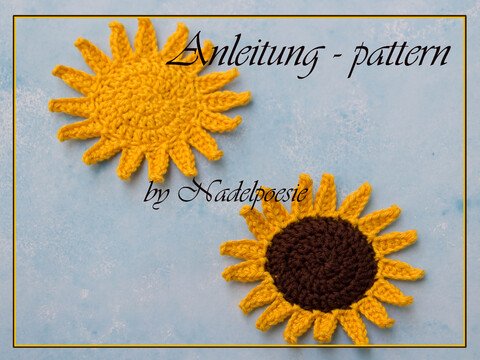 Anleitung Sonnenblume und Sonne