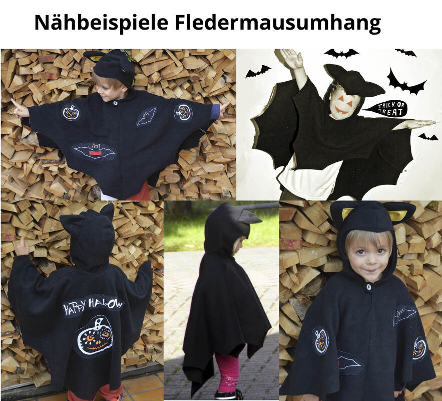 Nähanleitung Kinderkostüm Fledermaus Gr. 86-128 - Bild 3