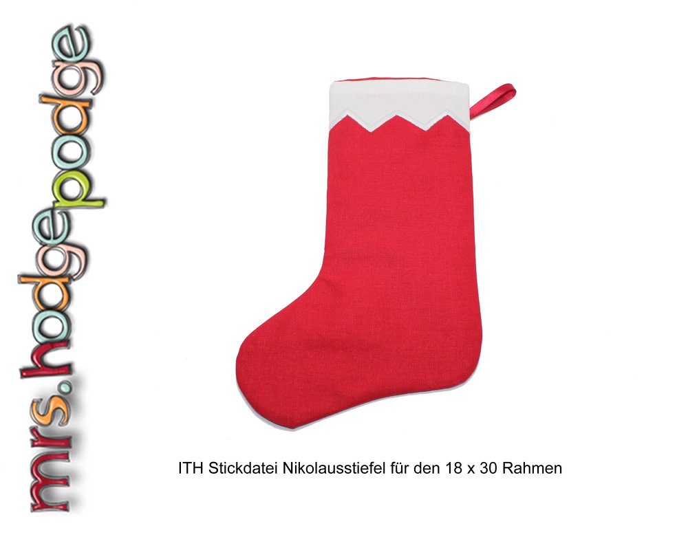 Stickdatei Ith Nikolausstiefel - Bild 2