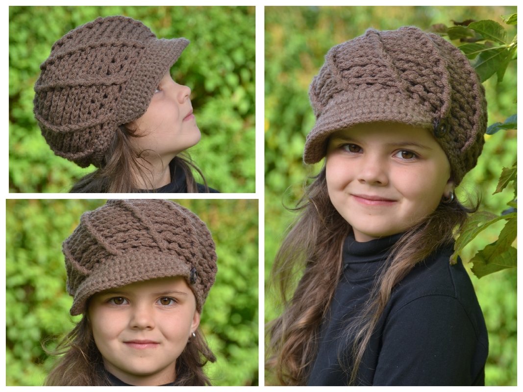 - WIRBEL - Ballonmütze, Schirmmütze, Newsgirlhat für Kinder, Damen und Herren