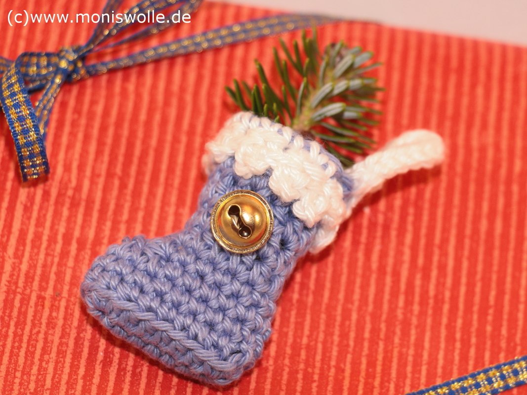  Häkelanleitung - Mini-Häkel-Stiefelchen für Advent-Weihnachten und danach!