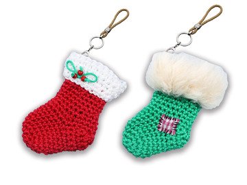 Keychain (Christmas tree decor) "Christmas stocking"