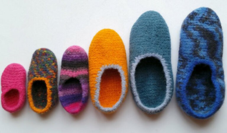 Pattern "Felted slippers "Family"
