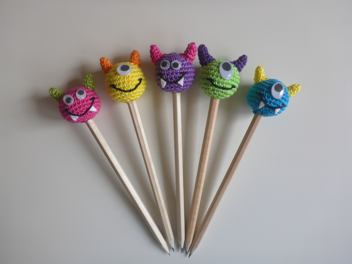 Häkelanleitung "Stift-Monster"