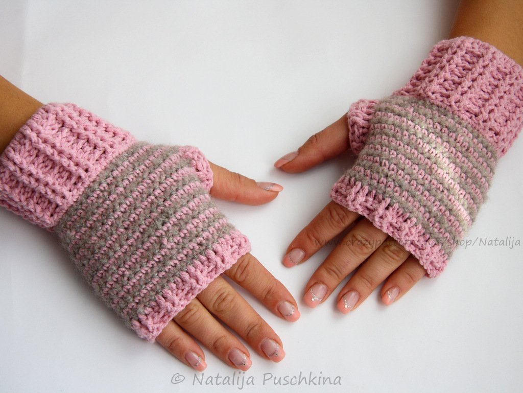 Warme und kuschelige Armstulpen für Erwachsene - Anleitung für Größen S, M, L.