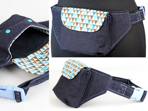 Nähanleitung Gürteltasche Gassitasche nähen Bauchtasche