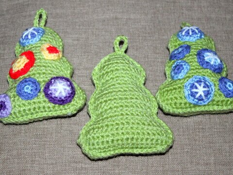 30 min Tannenbaum Anhänger Häkelanleitung 