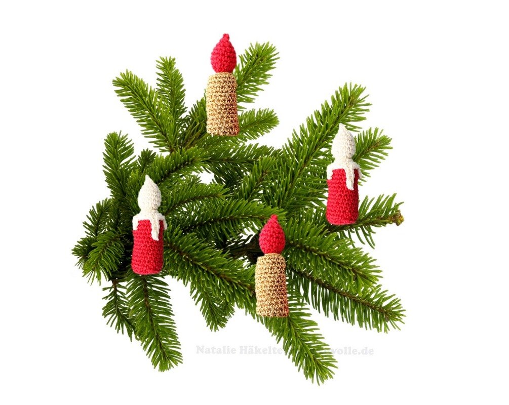 Tannenbaumschmuck "Kerzen", Gr. ca. 9 cm