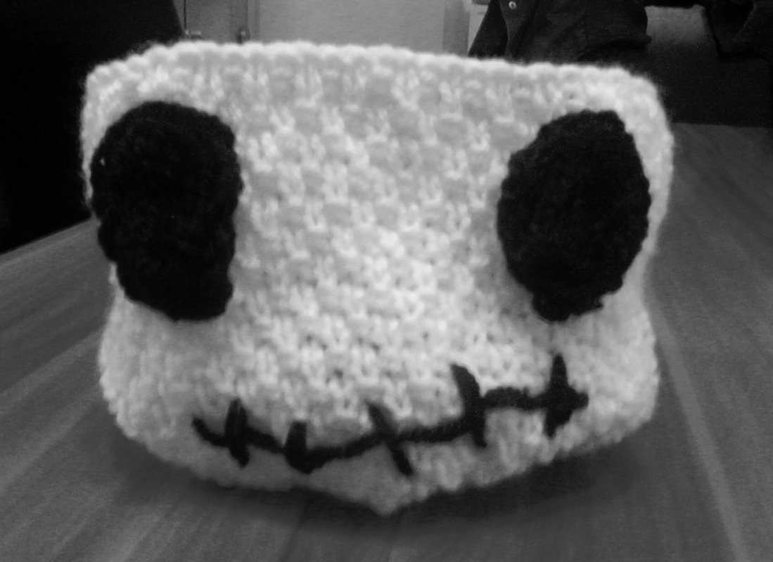 Strickanleitung Halloween Schüssel, tolle Deko