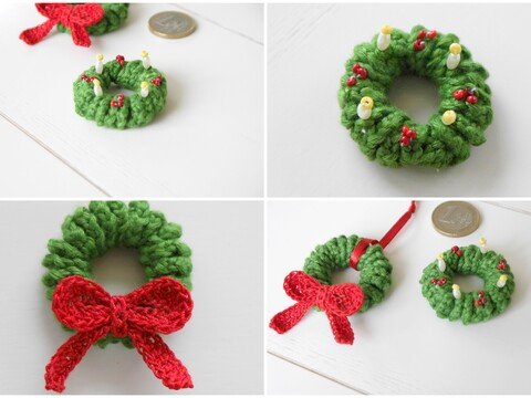 Häkelanleitung – Adventskranz „Mini“ – No.120