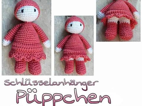 Püppchen Schlüsselanhänger - made by Ina