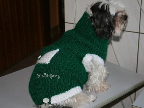 Strickanleitung Hundemantel, Hundepullover Beany Gr. L