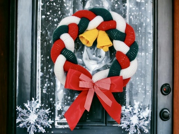 Türkranz Weihnachten mal anders - Häkelanleitung