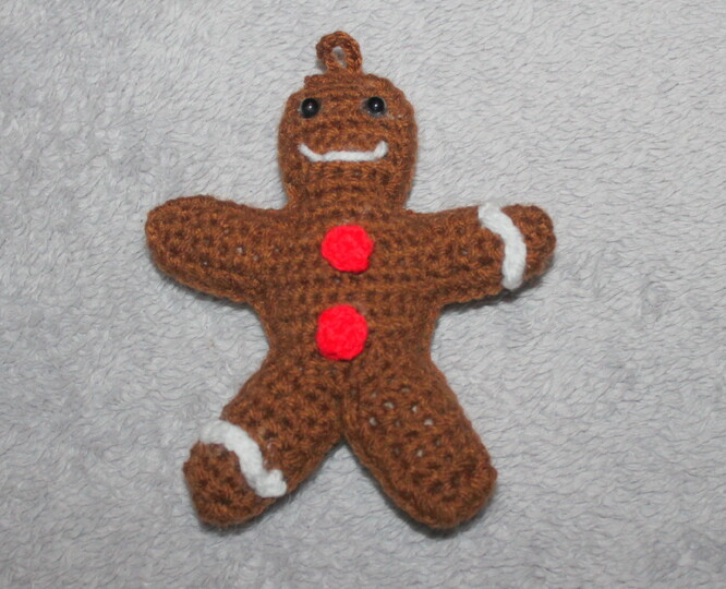 Crochet Gingerbread Man and Woman – Christmas ornaments (EN & DE)