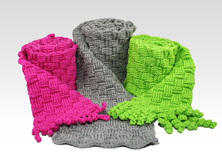 Web-Muster Schal für groß und klein - Häkelanleitung