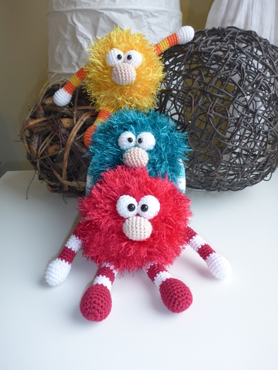 Häkelanleitung Schmusemonster Wuschel