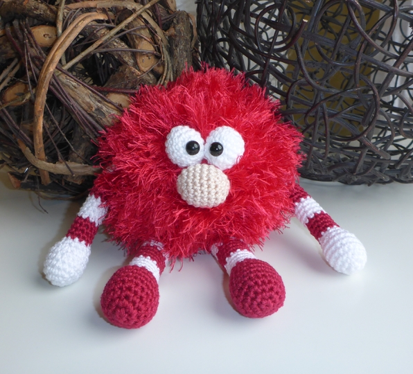 Häkelanleitung Schmusemonster Wuschel