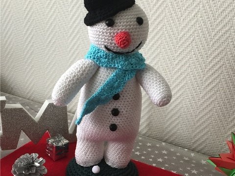 Häkelanleitung Schneemann Willy
