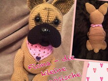 Häkelanleitung französische Bulldogge Fiona