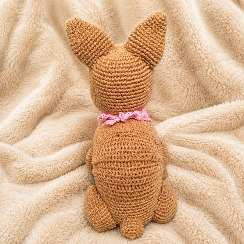 Crochet pattern for a sitting French Bulldog amigurumi dog - Image 5