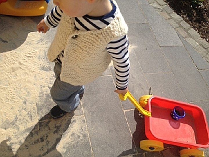 Jurek Chunky Knit Vest for Kids, Knitting Pattern PDF (Sizes 92, 110 116, 1