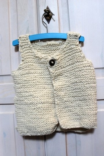 Jurek Chunky Knit Vest for Kids, Knitting Pattern PDF (Sizes 92, 110 116, 1