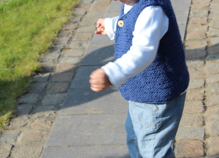 Jurek Chunky Knit Vest for Kids, Knitting Pattern PDF (Sizes 92, 110 116, 1