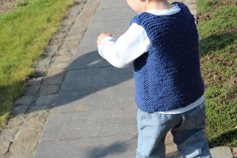 Jurek Chunky Knit Vest for Kids, Knitting Pattern PDF (Sizes 92, 110 116, 1